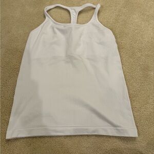 Athleta white Ribbed Tank Top